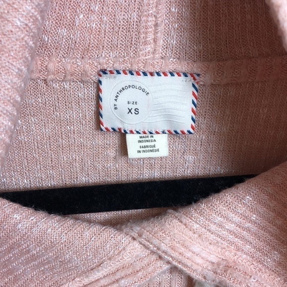 Anthropologie‎ Postmark Rosalie Pink Knit Hoodie XS - Picture 3 of 6